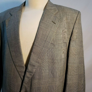 Boston traders‎ Mens Sport Coat Jacket Size 42L Sil